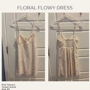 Target Cream and Pink Floral Dress